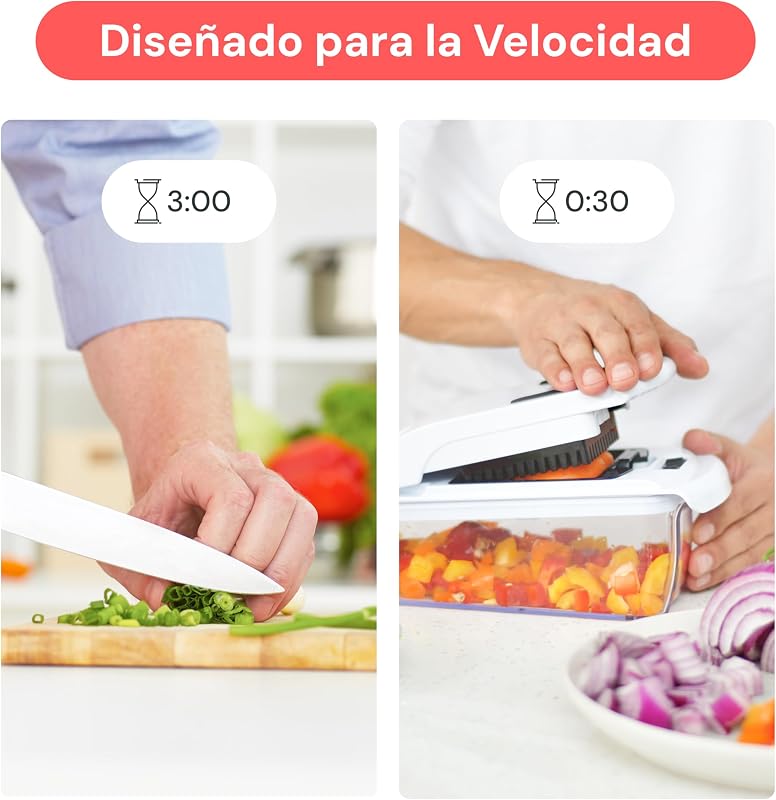 Pro Original - Cortador de Verdura y Espiralizador - 4 Cuchillas