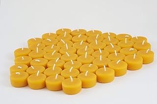 Imkerei Freese Teelichter aus 100% Bienenwachs vom Imker - 50 Stück