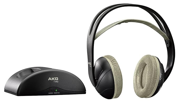 AKG Stereo Wireless Funk-Kopfhörer (weich, gepolstert, aufladbar, legendärer AKG-Soundqualität, inkl. Ladeschale Dockingstati