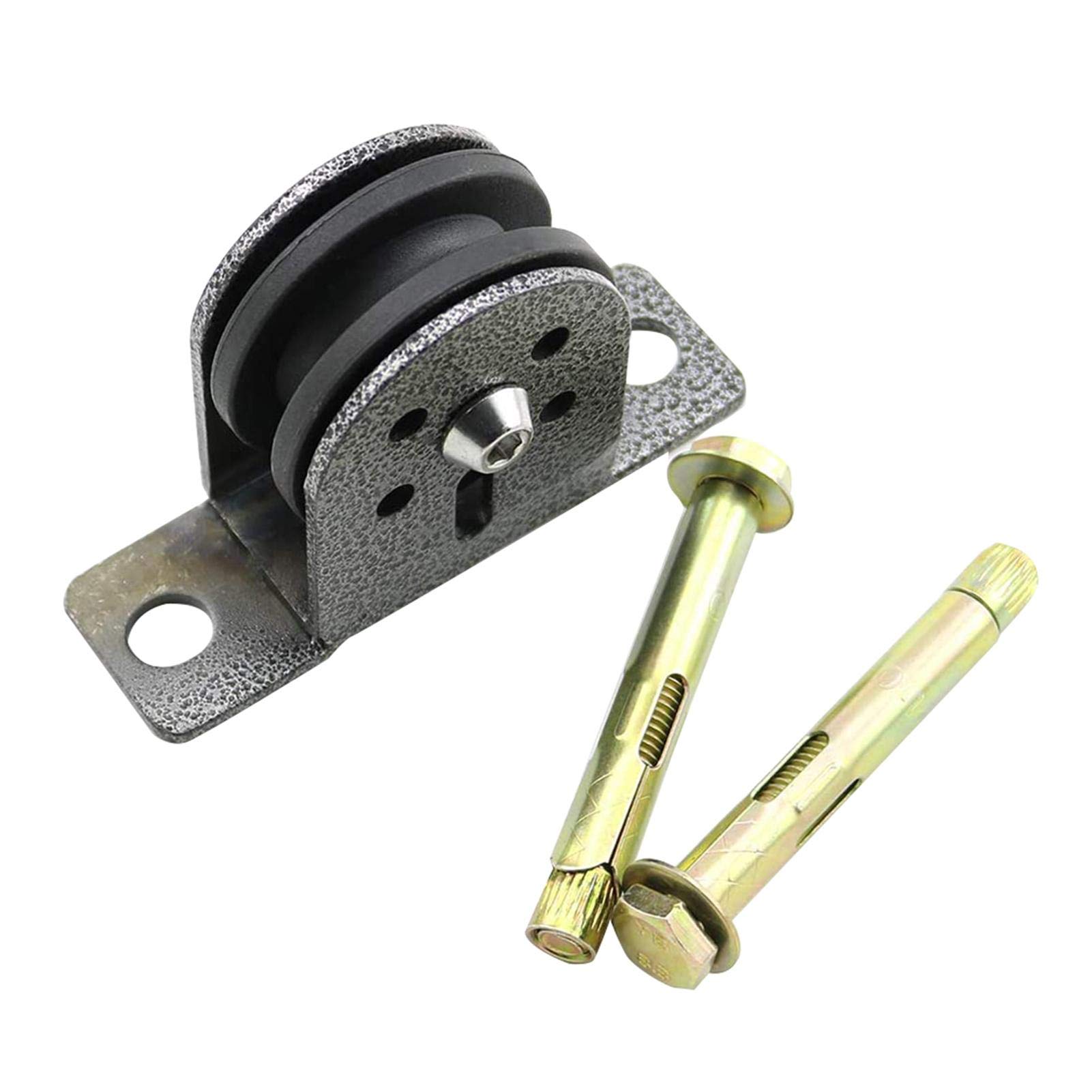 POHOVE Pulley Block Swivel Lifting Single Wheel Wall/Ceiling Mount Pulley Block, Loading 300kg, Cable Pulley Fixed Mute Bearing Lifting Pulley Hanging Wheel Fitness Wheel