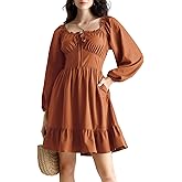 Scarlet Darkness Womens Corset Dress Long Lantern Sleeve Off The Shoulder Mini Dress