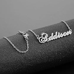 Custom Silver Name Necklace Personalized for