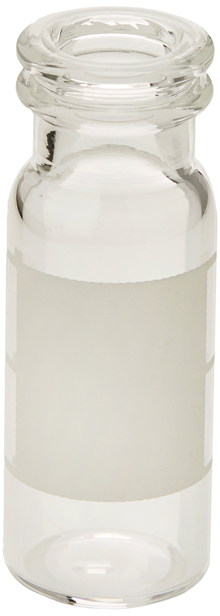 Neolab 7 0749 Schnappringf Clips with Label Field/Mark, ND11, 1.5 oz, Clear Glass (Pack of 100)