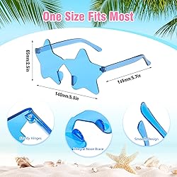 Pibupibu 12 Pack Colorful Star Shaped Sunglasses