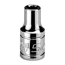 Capri Tools 5 mm Shallow Socket, 1/4