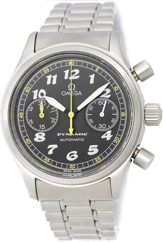 Amazon オメガ Omega ダイナミック クロノグラフ 5240 50 メンズ 腕時計 ブラック 文字盤 オートマ 自動巻き ウォッチ 中古 メンズ腕時計 腕時計 通販