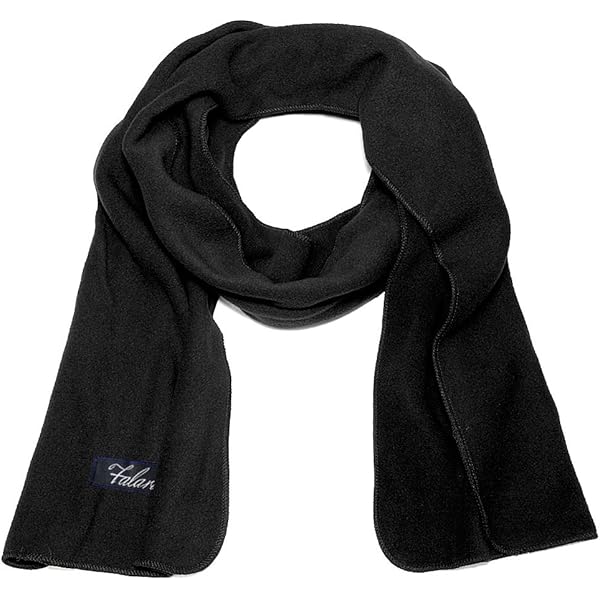 Gravity Threads Micro Fleece Womens Mens Winter Scarf, Black at