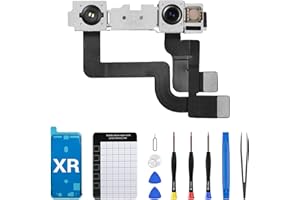 CYKJGS for iPhone Xr Front Camera Replacement OEM New Face Front 7MP Camera Part Flex Cable Connector Facing Lens Module Transmitter Light Receiver Repair Fix Tools Kit for A1984 A2105 A2106 A2108