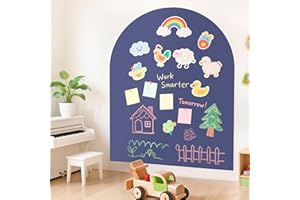 FANPROMS Arch Magnetic Wall Decal 100x80CM Magnetic Chalk Board Sticker Magnet Chalkboard for Wall Peel and Stick Self Adhesi