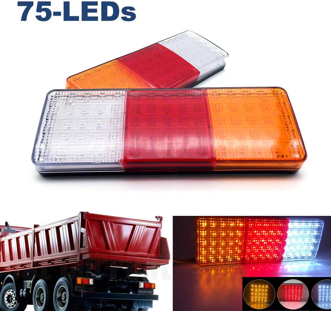 10 Feux De Gabarit Latéraux LED 12V/24V - Pour Remorque, Camion, Bus | Imperméable Antichoc | Facile à Installer