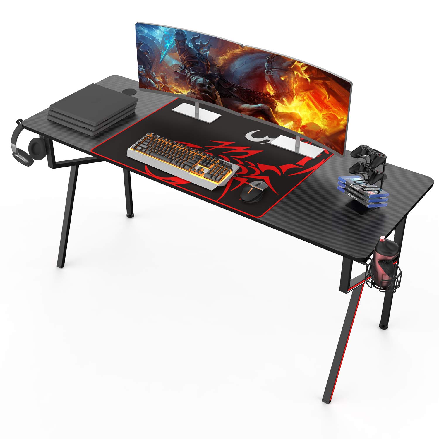 Computer Handle Table Buy DESIGNA Gaming Computer Desk 63 inch, Large Home Office Study ...