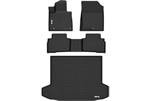 AIPOIL® Floor Mats & Cargo Liner Set for 2022 2023 2024 2025 Hyundai Tucson Hybrid All Weather Protection TPE Anti-Slip Car Full Set Custom Car Mats Accessories - Black