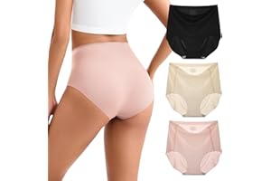 INNERSY Seamless Underwear for Women High Waisted No Show Quick Dry Panties 3-Pack