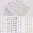 7PCS Cute Nail Stickers Cartoon Nail Art Stickers for Nail Art Decoration DIY, Kawaii Nail Charms Nail Decals for Women Kids Girls