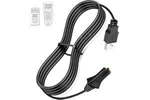Sxkxm 1866460 i-Pilot Link Remote Charging Cable Fits for All Minn Kota i-Pilot Remote, Charging Cable Long 5 Feet Features a USB Adapter That Lets You Choose Between AC/DC Power