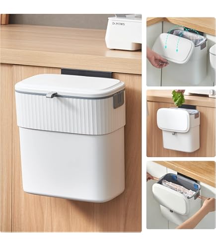 Globe Organics Countertop Compost Bin - 2 Gallon HDPE, With Secure Lid & Handles, Fits Compost Bags - View #3