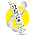 Precision Hydration Electrolyte Tablets - Multi Strength Effervescent Hydration Tablets - Low Calorie, Gluten Free, Vegan/Vegetarian Friendly (1 Tube, 500mg/L - Yellow Tube)