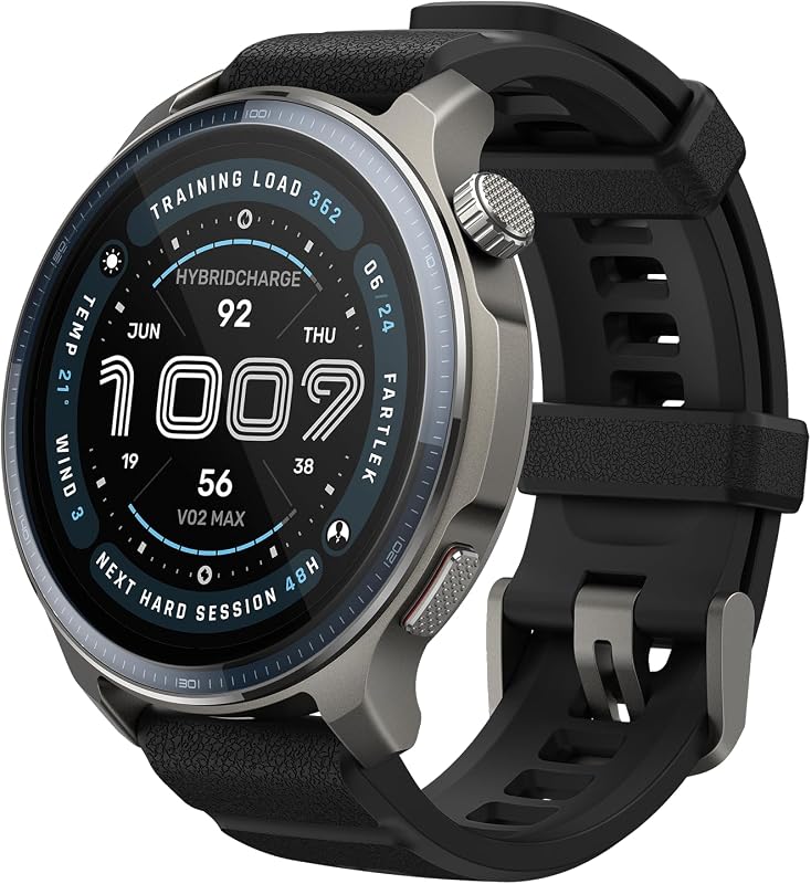 Balance 2 Montre Connectée Homme 47mm, GPS, NFC, Écran AMOLED 1,5" en Verre Saphir, Autonomie 21J, 180 Modes Sport, Hyrox, Golf, Suivi Cardio & Sommeil, Smartwatch pour Android et iPhone
