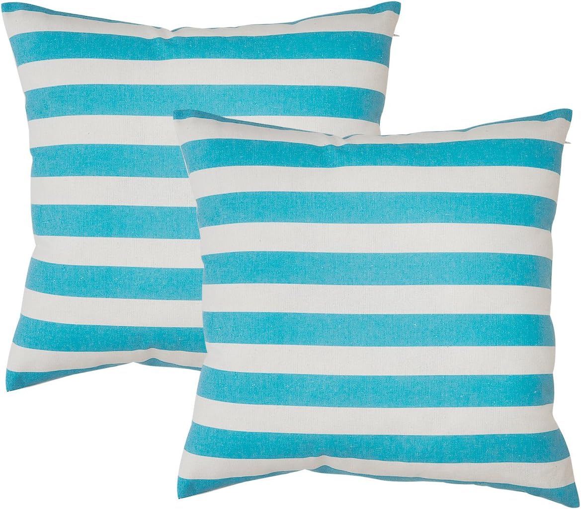 Avanzza Set of 2 Pillow Case/Cushion Cover 50 x 50 cm in turquoise Cushion Sofa Throw Pillow Cushion Coussin Sofa Pillow, Decorative Throw Pillow Cushion Covers In The Decor Chic Range