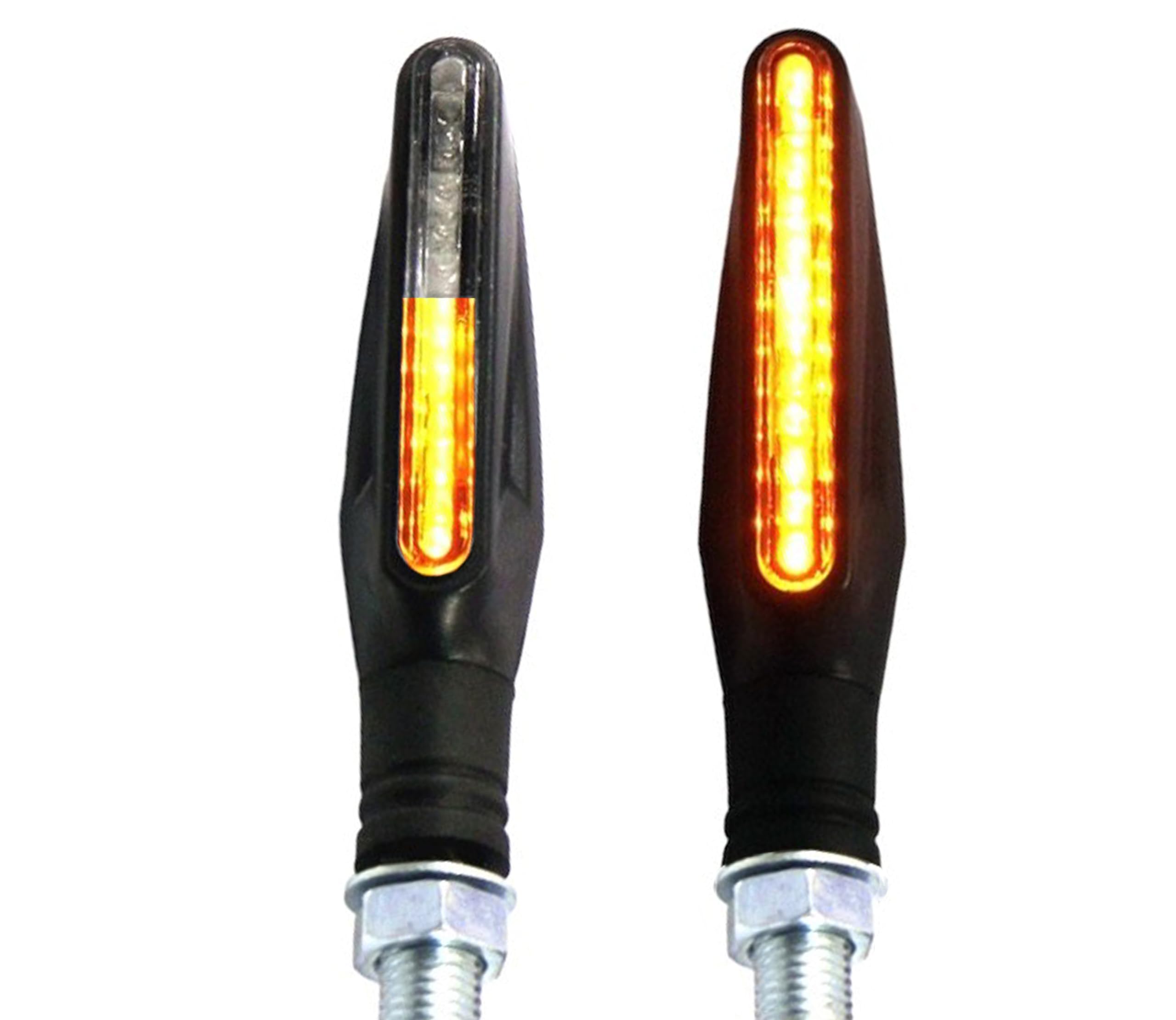 Alchemy Parts Sequential LED Indicators for Cafe Racer Scrambler Sports Adventure Touring Bikes Streetfighter Motorbike (Type 5085)