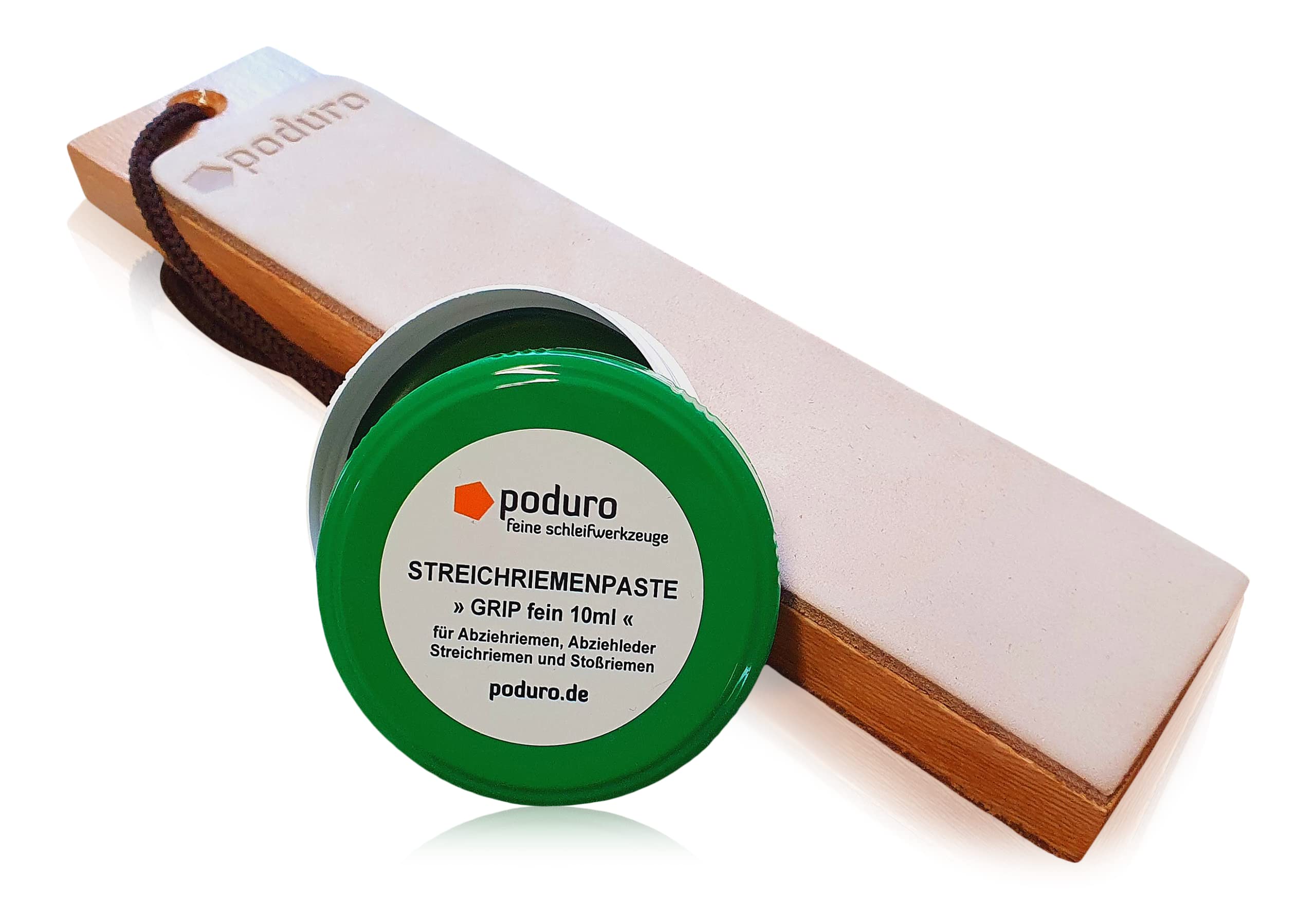 Leather remover Set "Poduro Jungle" Double Sided Strop and Strop Paste