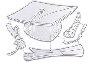 Graduation Metal Cutting Dies for Scrapbooking Greeting Cards Making Bachelor Hat Die Cut Embossing Molds Graduation Die Cut