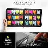 Vault X 12 XL Pocket Trading Card Zip Binder Red 624 Cards 26 Pages view 4