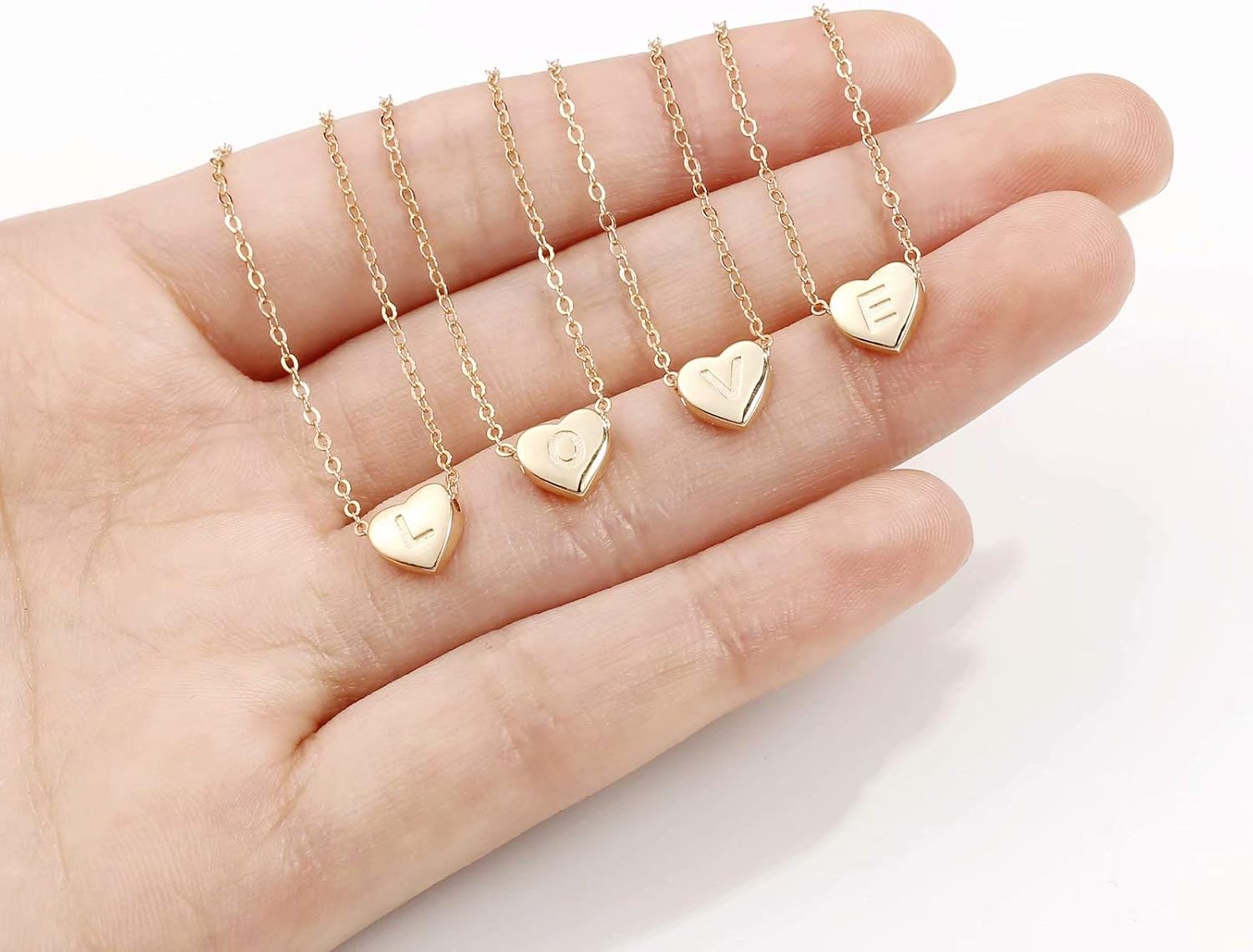 MONOOC Tiny Y Initial Heart Necklace for Women Girls, 925 Sterling Silver 14K Gold Filled Initial Flower Girl Necklaces for Teen Girls Kids Children Jewelry Birthday Gifts for Girls: Jewelry