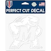 WinCraft NCAA University of Maryland Terrapins 6 x 6 inch White Decal