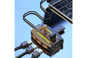 10-Port USB 2.0 Hub Multi-Device Splitter & Data Transmission, Plug and Play High-Speed Hub for Computer Accessories (23.62 i