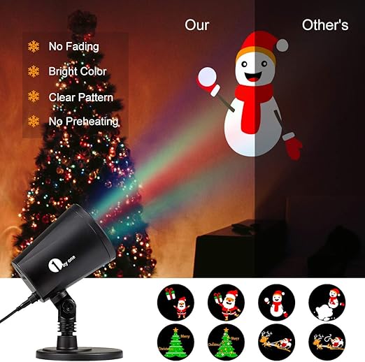 1byone proyector de navidad de luz LED imágenes que cambian ...