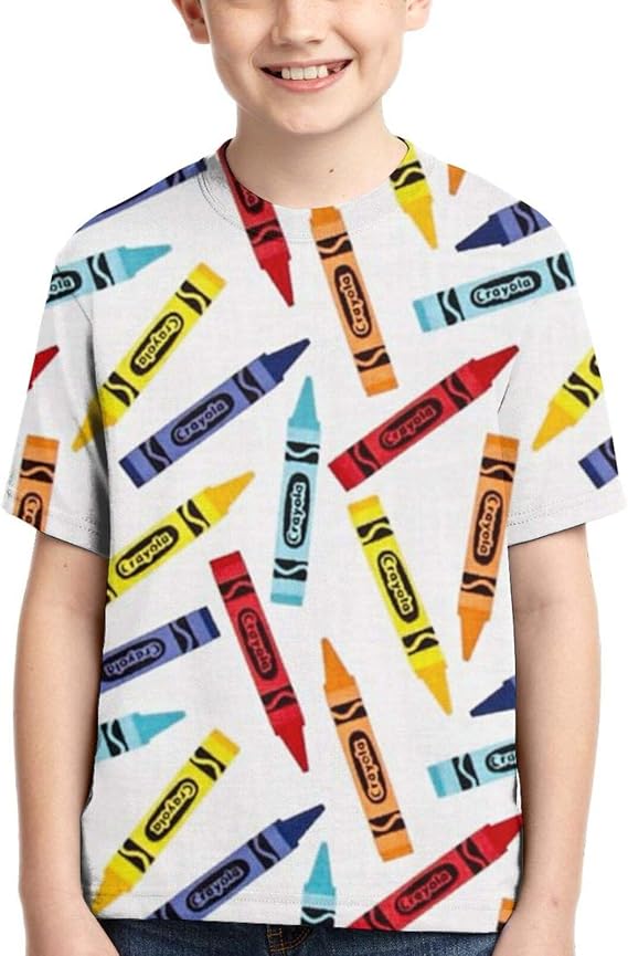 Crayons Unisex Children's Short Sleeve TShirt, Kids Or