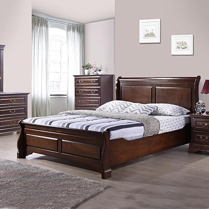 Royaloak Sydney Queen Size Bed (Cappuccino)