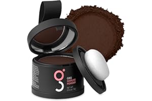 GET BACK GORGEOUS GBG Hairline Powder, Dark Brown - 48-Hour Coverage Root Touch Up Powder for Bald Spots, Instant Hair Loss Concealer & Brightening Highlights - Hair Fillers for Thinning Hair for Women & Men, 4g