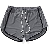 AIMPACT Mens Mesh Shorts 3 Inch Running Gym Athletic Workout Bodybuilding Booty Track Shorts Vintage Fitted Short