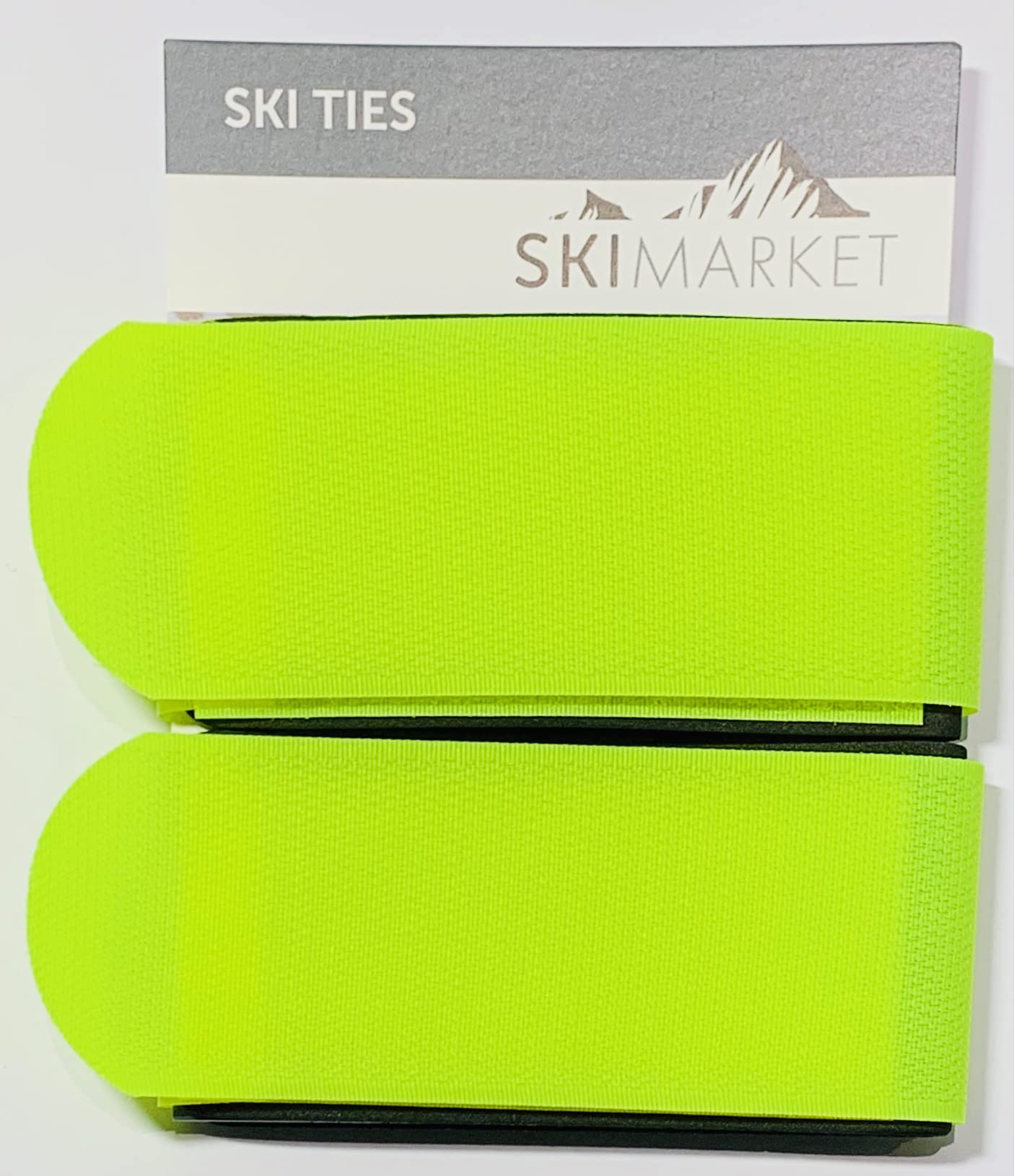 SkiMarket Ski Ties - Jumbo Pair Of Ski Ties 7 Amazing Colours (Yellow)