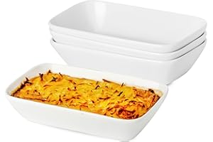 13.5oz Ceramic Baking Dish Small, 7×4.3 inch Rectangle Baking Dishes for Airfryer, Individual Casserole Dishes for the Oven, 