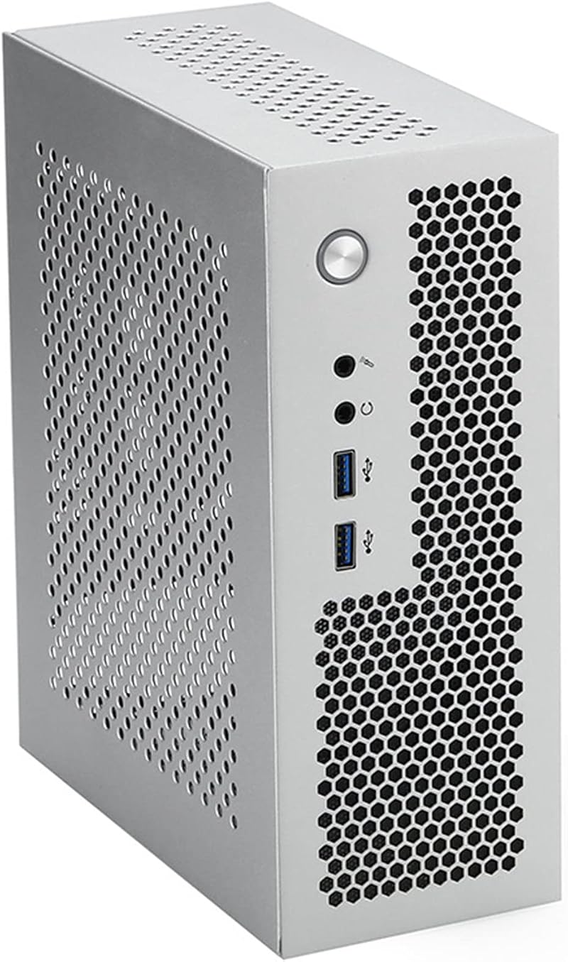 Lodokdre A09 Mini ITX HTPC Computer Case USB3.0 Gaming PC Chassis Silver
