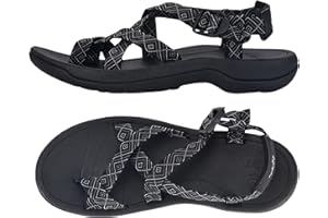 Viakix Womens Walking Sandals: Cute Stylish Comfy Athletic Sport Outdoor Hiking Sandal for Trekking Water Outdoor Beach With Arch Support for Womens Ladies