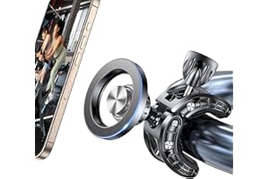 Coolpow Gym Magnetic Phone Holder for MagSafe【20 Strong Magnets】 Magnetic Bike Phone Mount, Treadmill Phone Holder Gym Accessories for iPhone 16 Pro Max 15 14 13 12 Plus