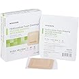 McKesson Hydrocellular Foam Dressings, Sterile, Silicone Adhesive with Border, Dimension 3 in x 3 in, Pad 1 4/5 in x 1 4/5 in, 10 Count, 1 Pack