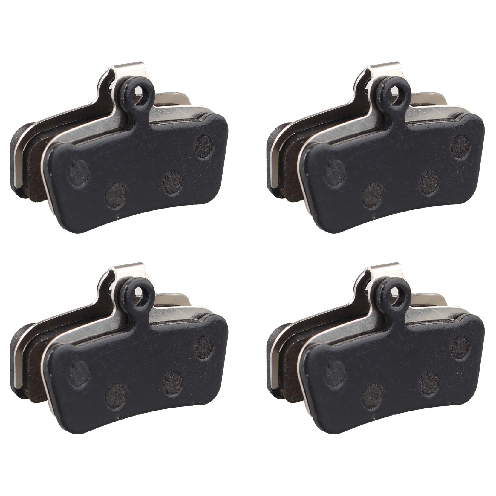 Futheda 4 Pairs Resin and Semi-Metallic Bike Bicycle Disc Brake Pads Compatible with Sram Avid Elixir Trail, XO Trail, E7 E9 Trail, Guide R, Guide RS, Guide RSC, Smooth Braking
