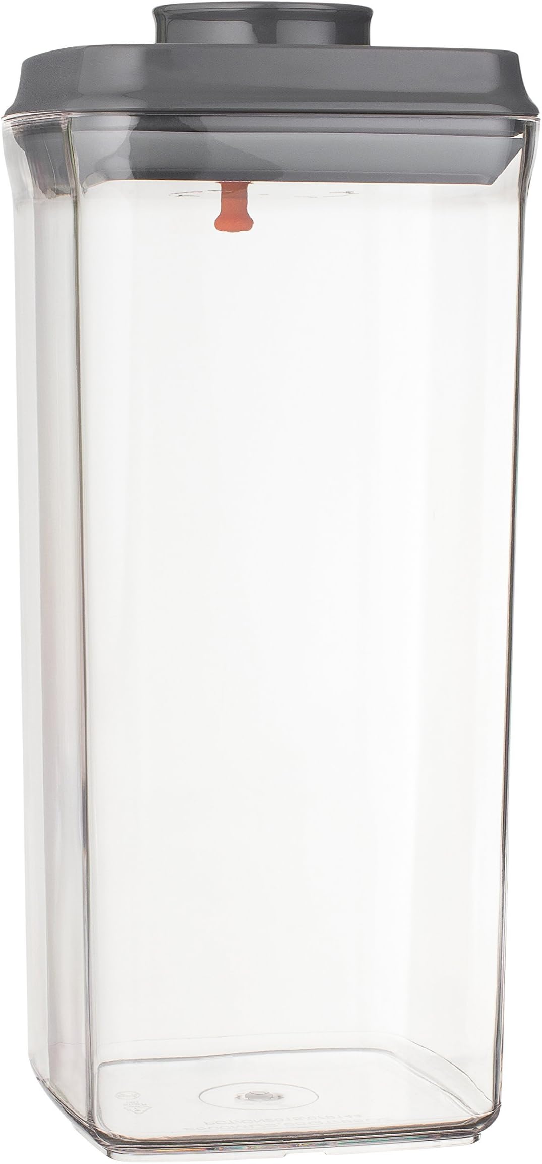 GeeGadgets Pop Top Food Storage Container with Airtight Rubber Seal and Push Button Locking Cover, Unique Lid Hook, 2.65 qt, 2.65qt, Square