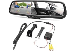 RED WOLF 4.3" Anti-glare Rear View Backup Mirror Monitor W/Dual Channel Fit Ford F150 2004-2014, F250/350 04-2015, Toyota Tac