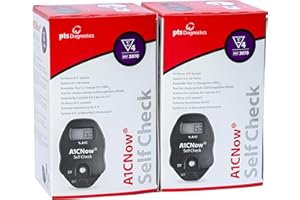 A1CNOW+ A1CNow glycated Hemoglobin - HbA1c, Hemoglobin A1C Multi-Test System 8 Tests