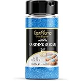GranAroma Blue Sanding Sugar, Decorative, Cookies & Sweets (3.2 Ounce)