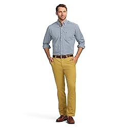 IZOD Men's American Chino Flat-Front Straight-Fit