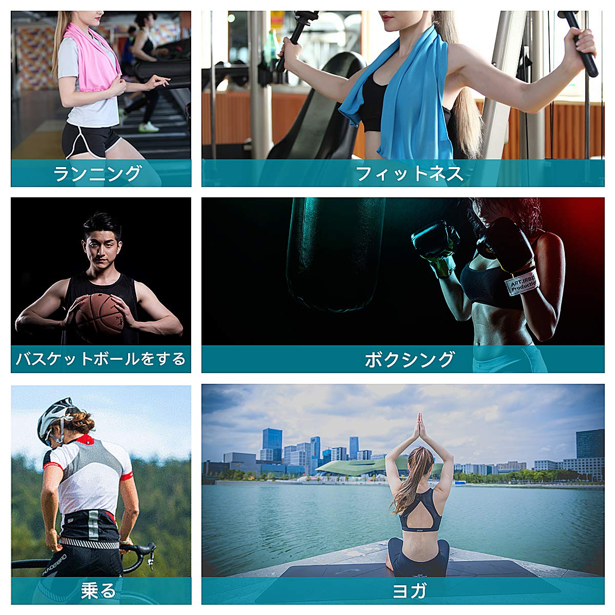 MorningNightスポーツタオル 3枚セット 冷却タオル 冷感クールタオル 速乾アイスタオル ひんやりタオル 速冷アイスタオル超吸水 軽量 アウトドア ヨガ ジム適用（グレー + ブルー + ピンク）