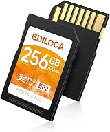 Ediloca 256GB SD Card UHS-I U3 V30 C10 95MB/s Read 90MB/s Write DSLR 4K view 1