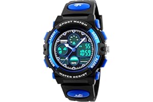 Dayllon Boys Watch,Kids Watch for 3-15 Year Old Boys,Digital Sport Outdoor Multi Function Waterproof with LED Alarm Calendar Analog Watch for Kids - Kids Gifts
